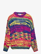 Highlighter Kolly Sweater - PURPLE MULTI