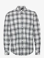 Cotton Flannel Malte Shirt - MARSHMALLOW CHECK