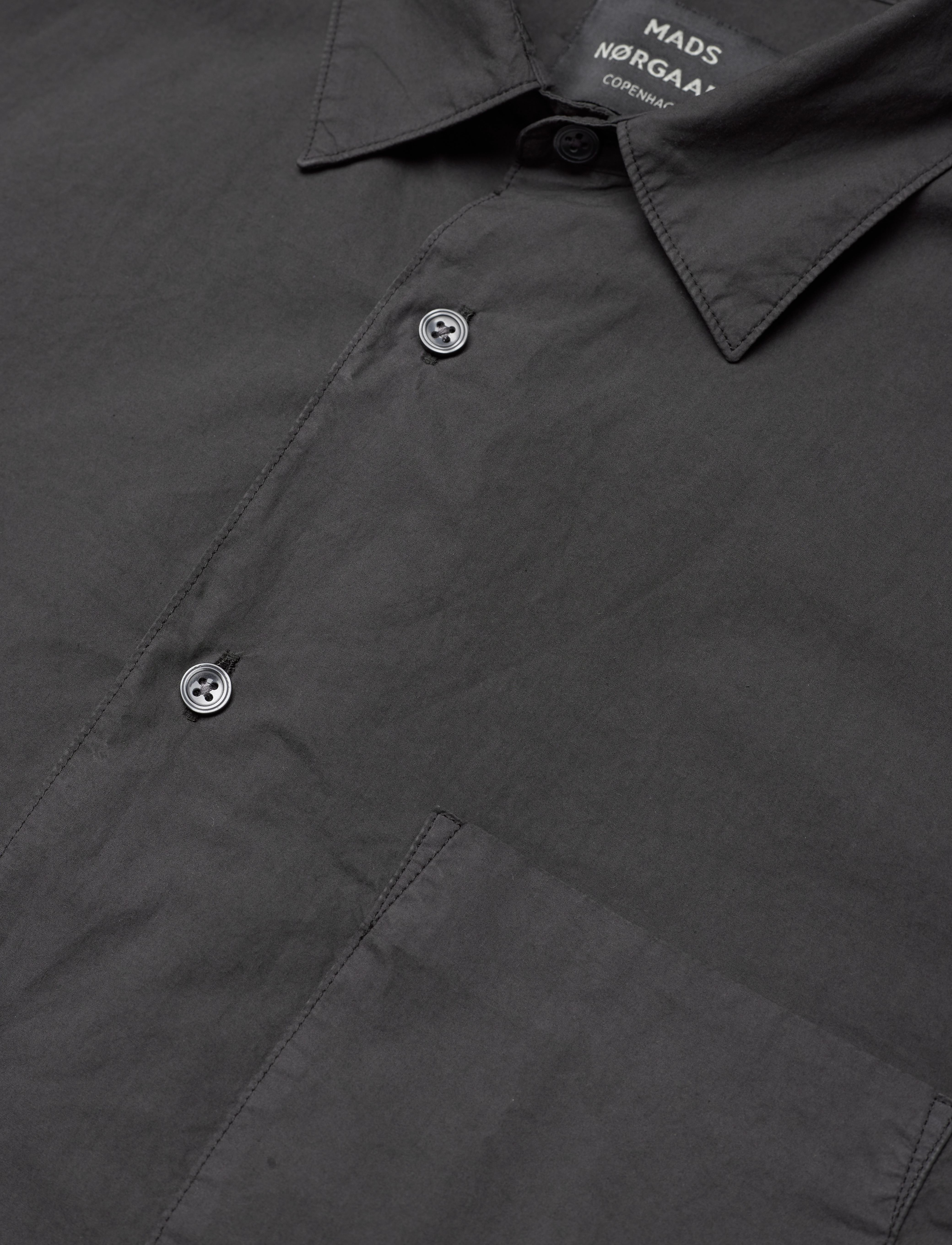 Mads Nørgaard - Cotton Poplin Malte Shirt - unexplored - 3