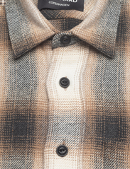 Mads Nørgaard - Soft Wool Malte Check Shirt - rūtaini krekli - charcoal check - 2