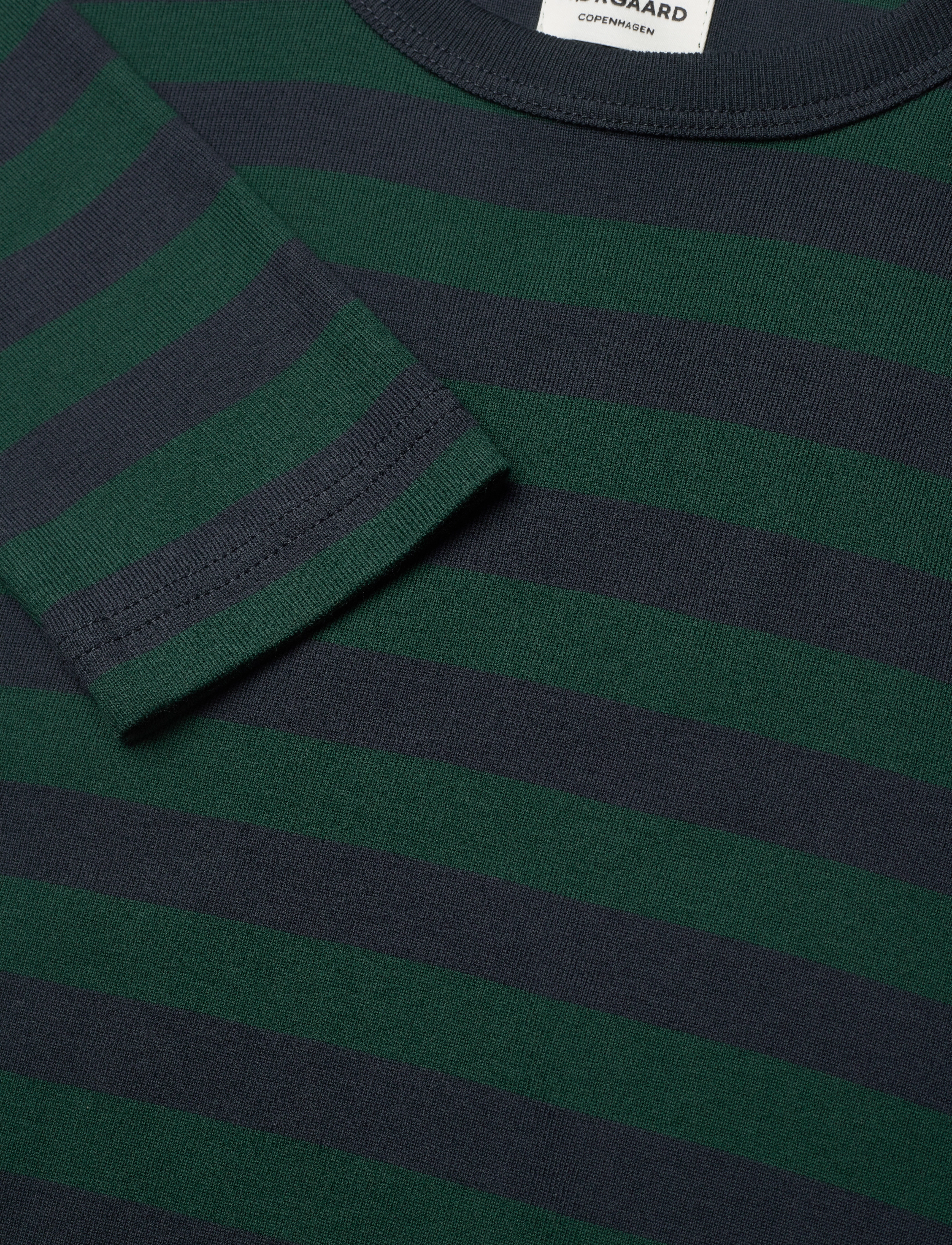 Mads Nørgaard - Midi Rib Tobino Tee LS - sky captain/sea moss - 2