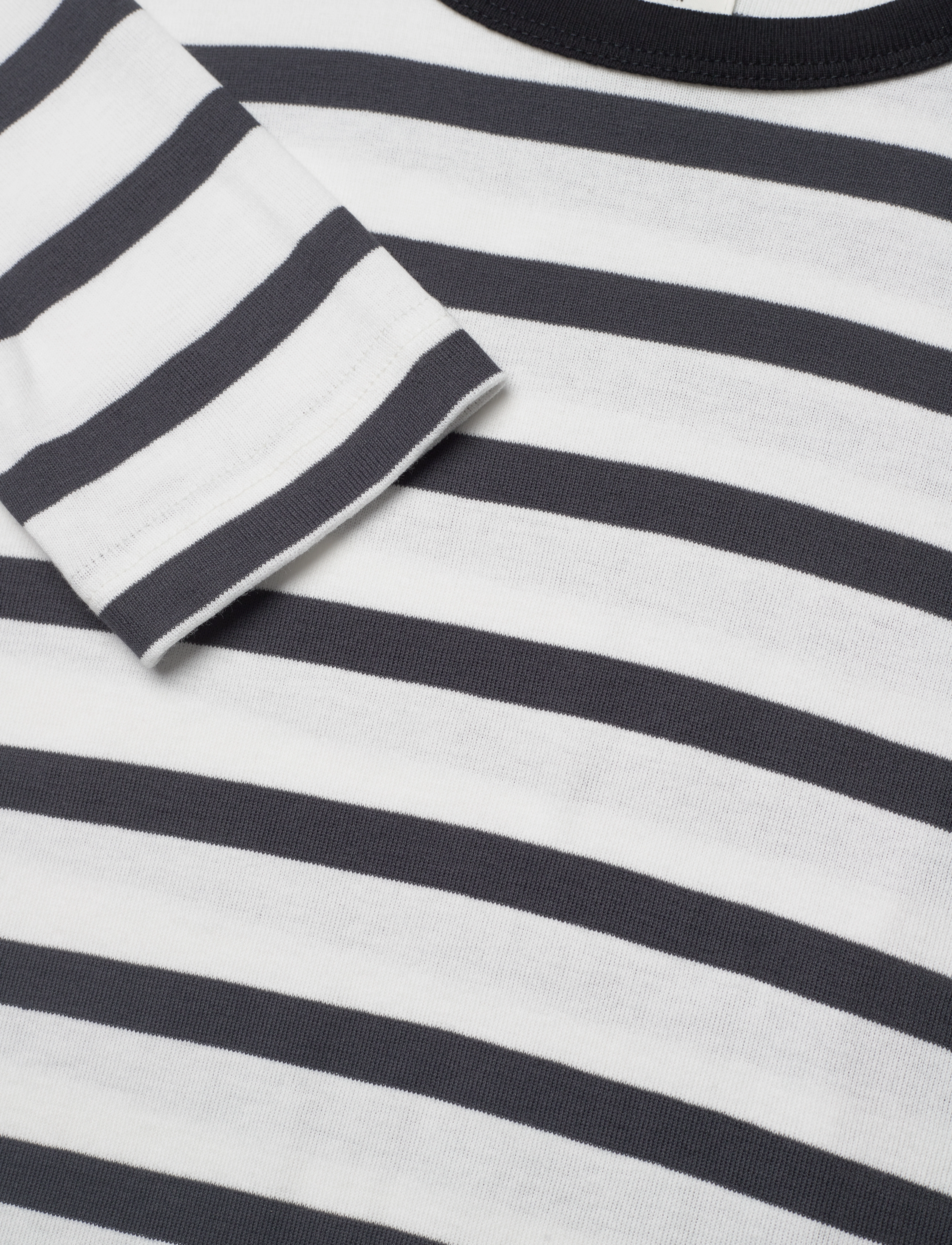 Mads Nørgaard - Trio Rib Tobino Tee LS - marshmellow/unexplored - 2