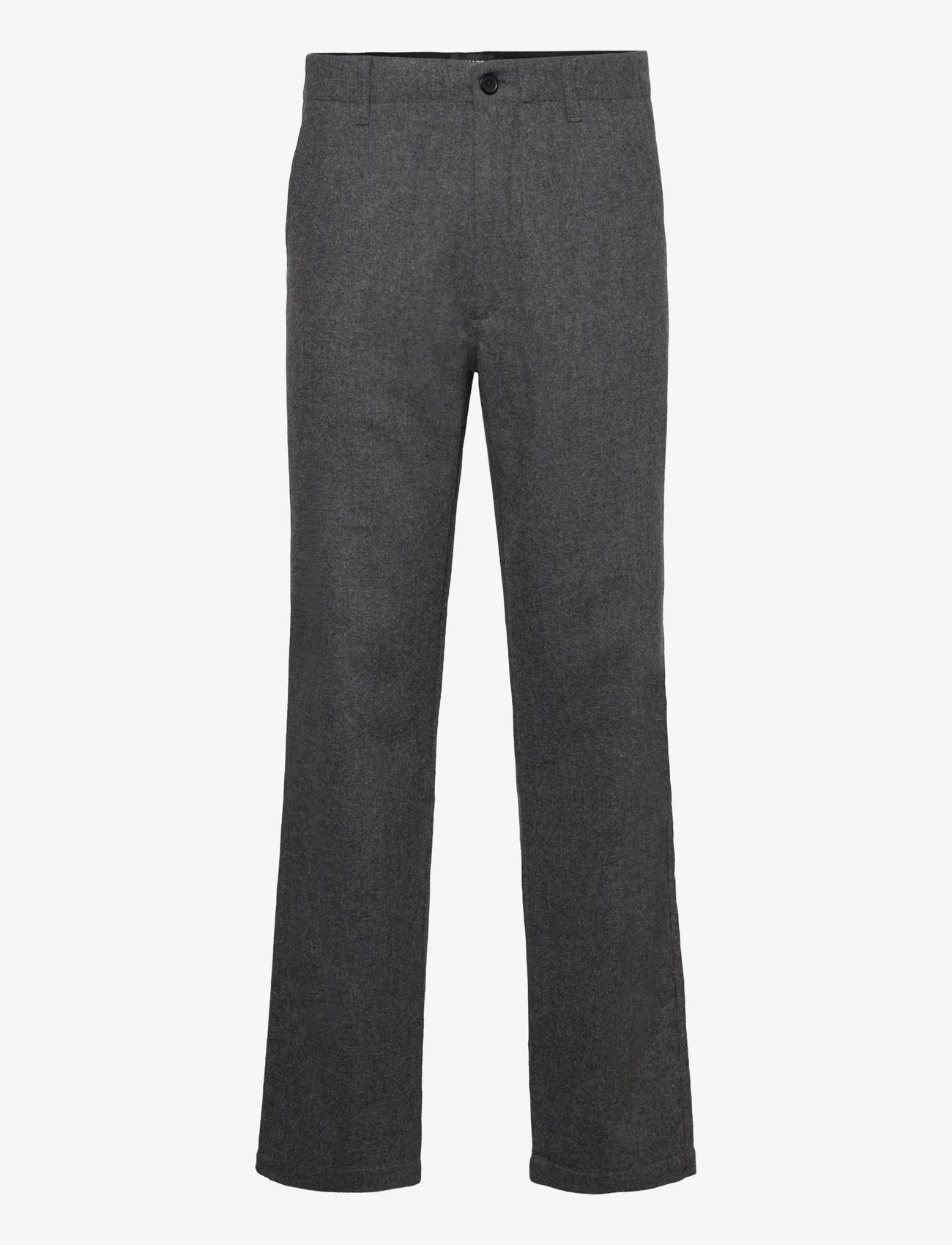 Mads Nørgaard - Tight Wool Jay Pants - casual trousers - charcoal melange - 0