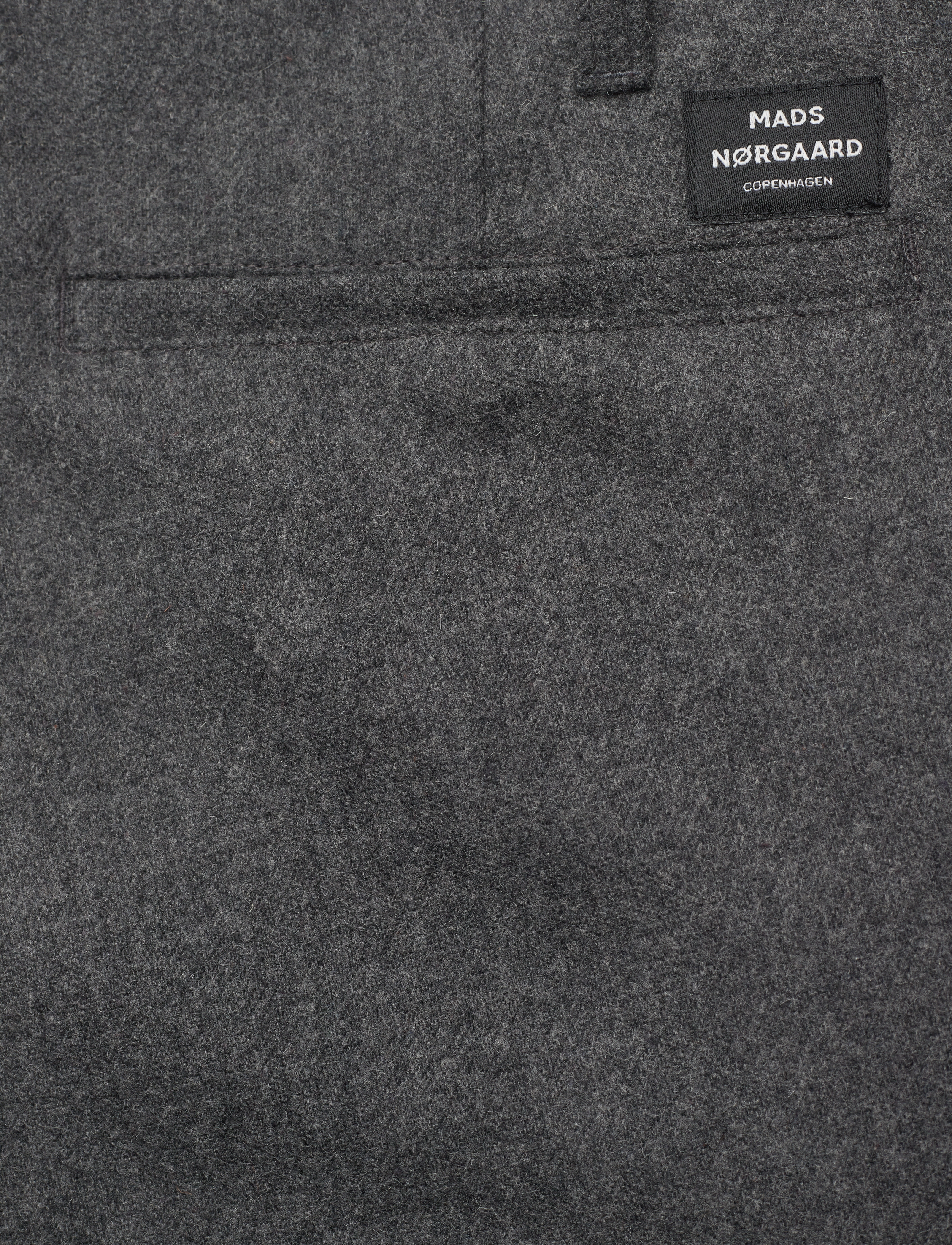 Mads Nørgaard - Tight Wool Jay Pants - charcoal melange - 4