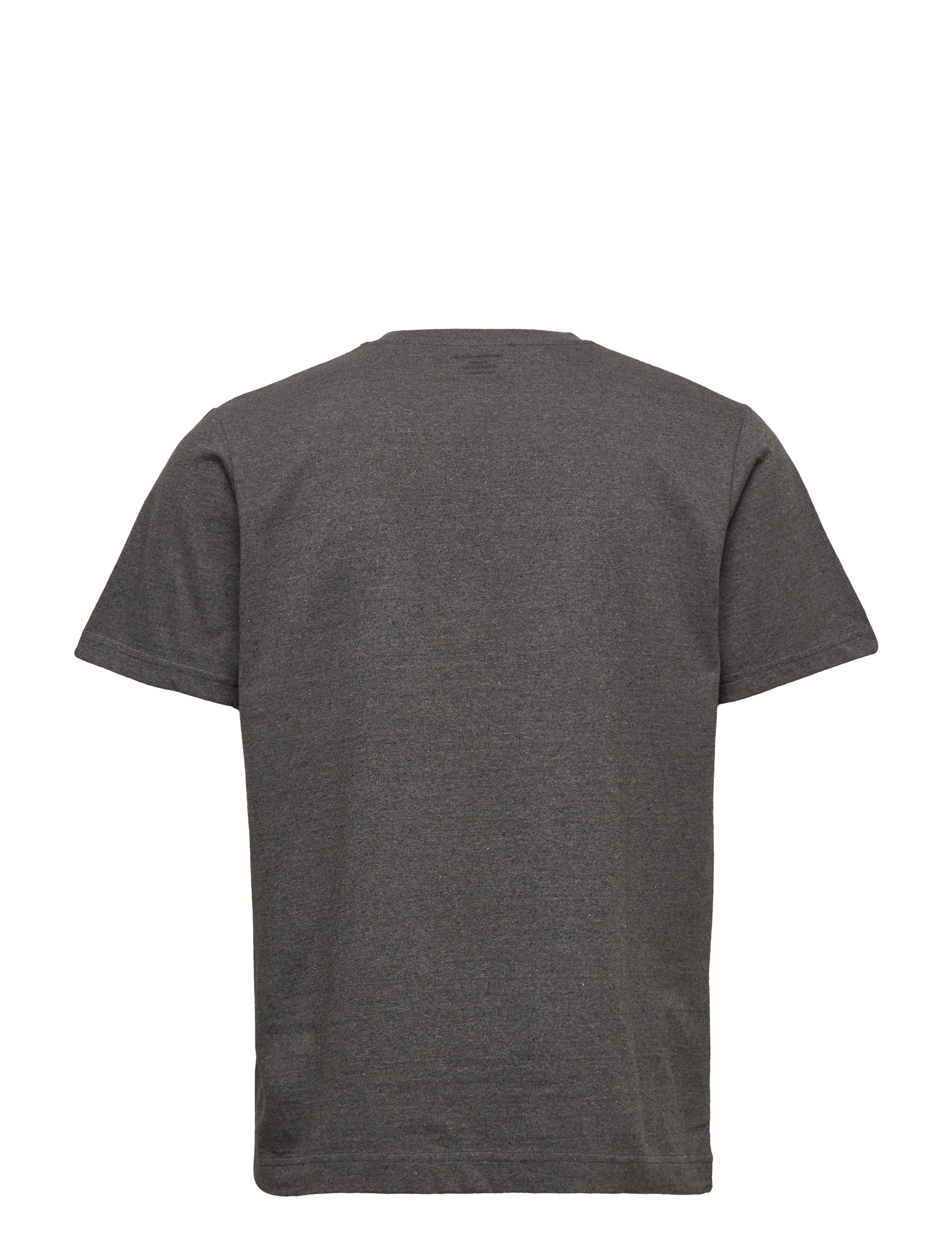 Mads Nørgaard - Dusty Embroidery Twin Pocket Tee - charcoal melange - 1