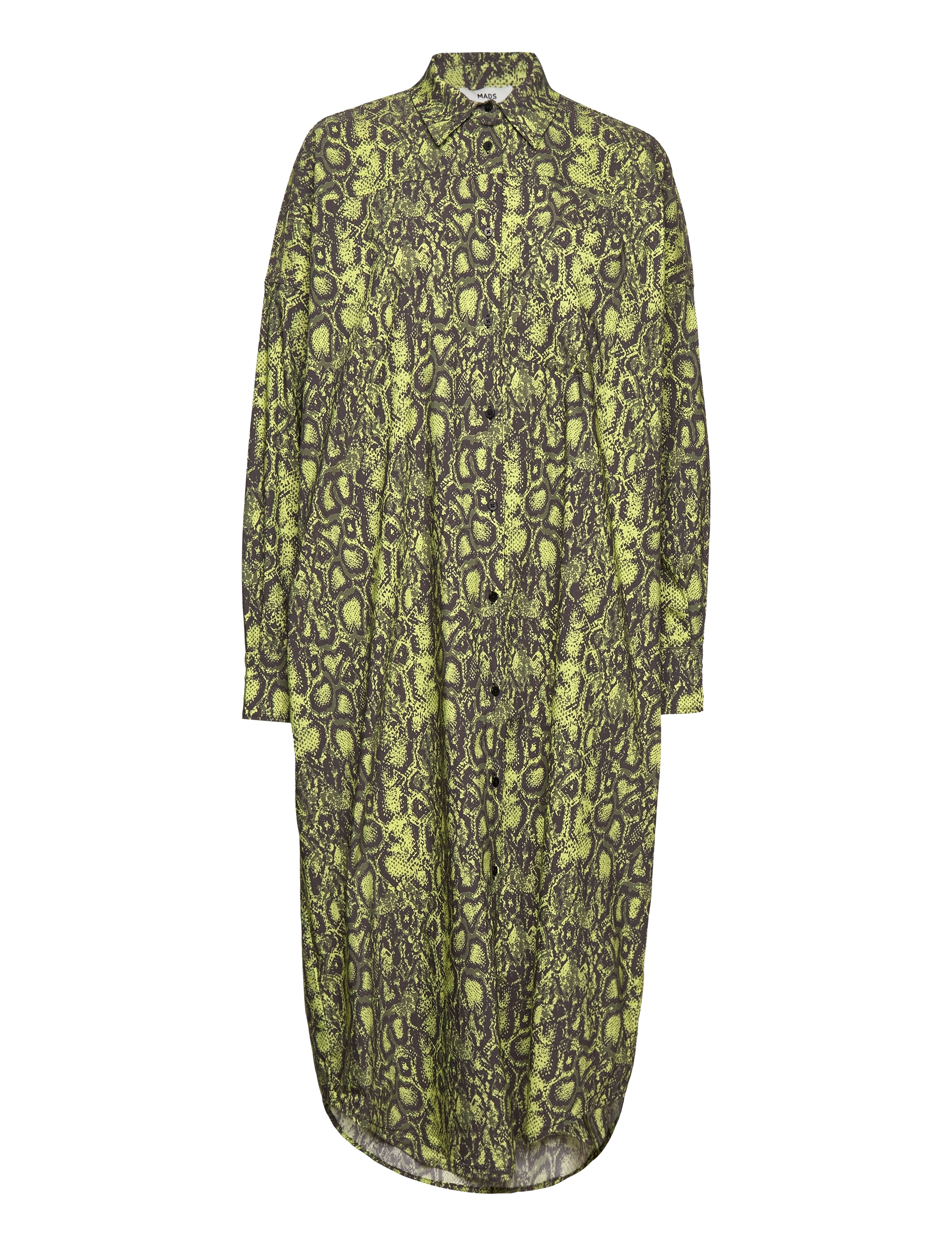 Mads Nørgaard Colette Saale Dress Aop, Kvinder, Skjortekjole, Grøn, Str: 34