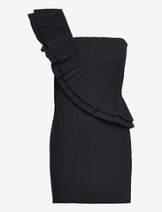 Paper Pleat Boxberg Dress - BLACK