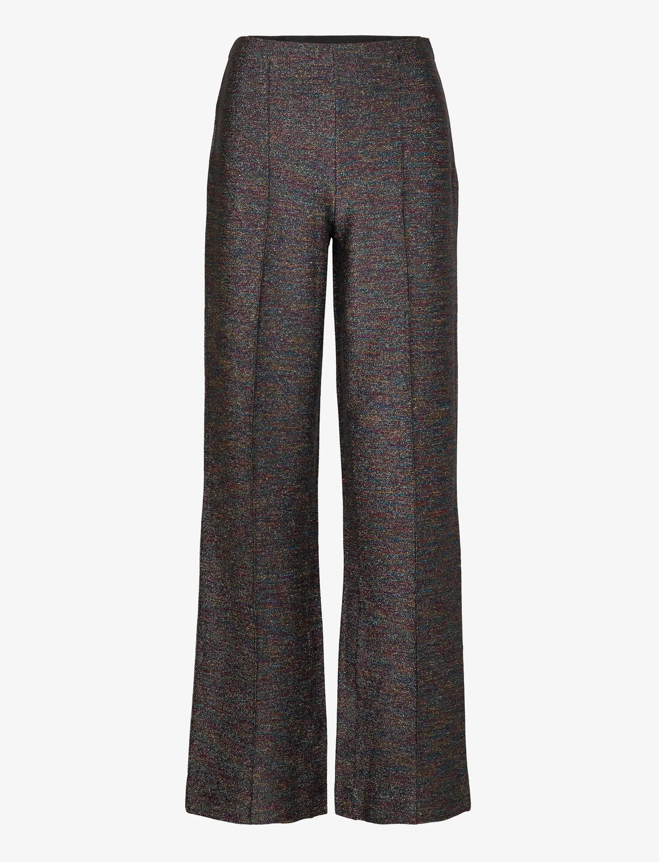 Mads Nørgaard - Glitter Stretch Pirla Pants - bukser med brede ben - metallic multi - 0
