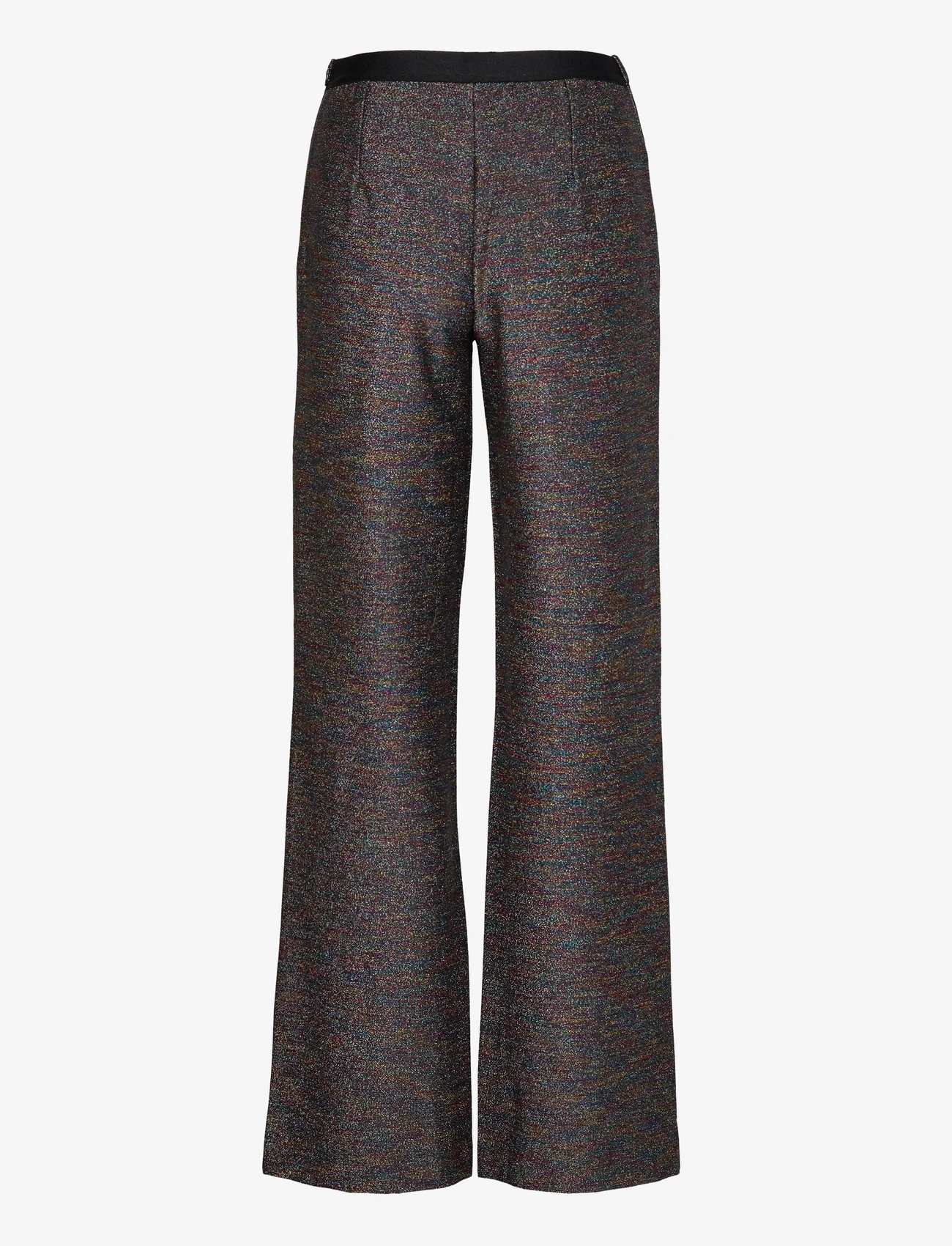 Mads Nørgaard - Glitter Stretch Pirla Pants - bukser med brede ben - metallic multi - 1
