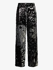 Mads Nørgaard - Neo Sequins Penelope Pants - straight leg trousers - black/silver - 0