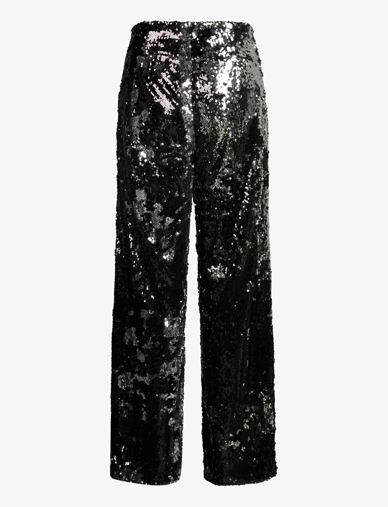 Mads Nørgaard - Neo Sequins Penelope Pants - straight leg trousers - black/silver - 1