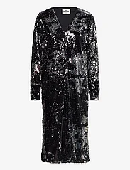 Mads Nørgaard - Neo Sequins Phalia Dress - ballīšu apģērbs par outlet cenām - black/silver - 0
