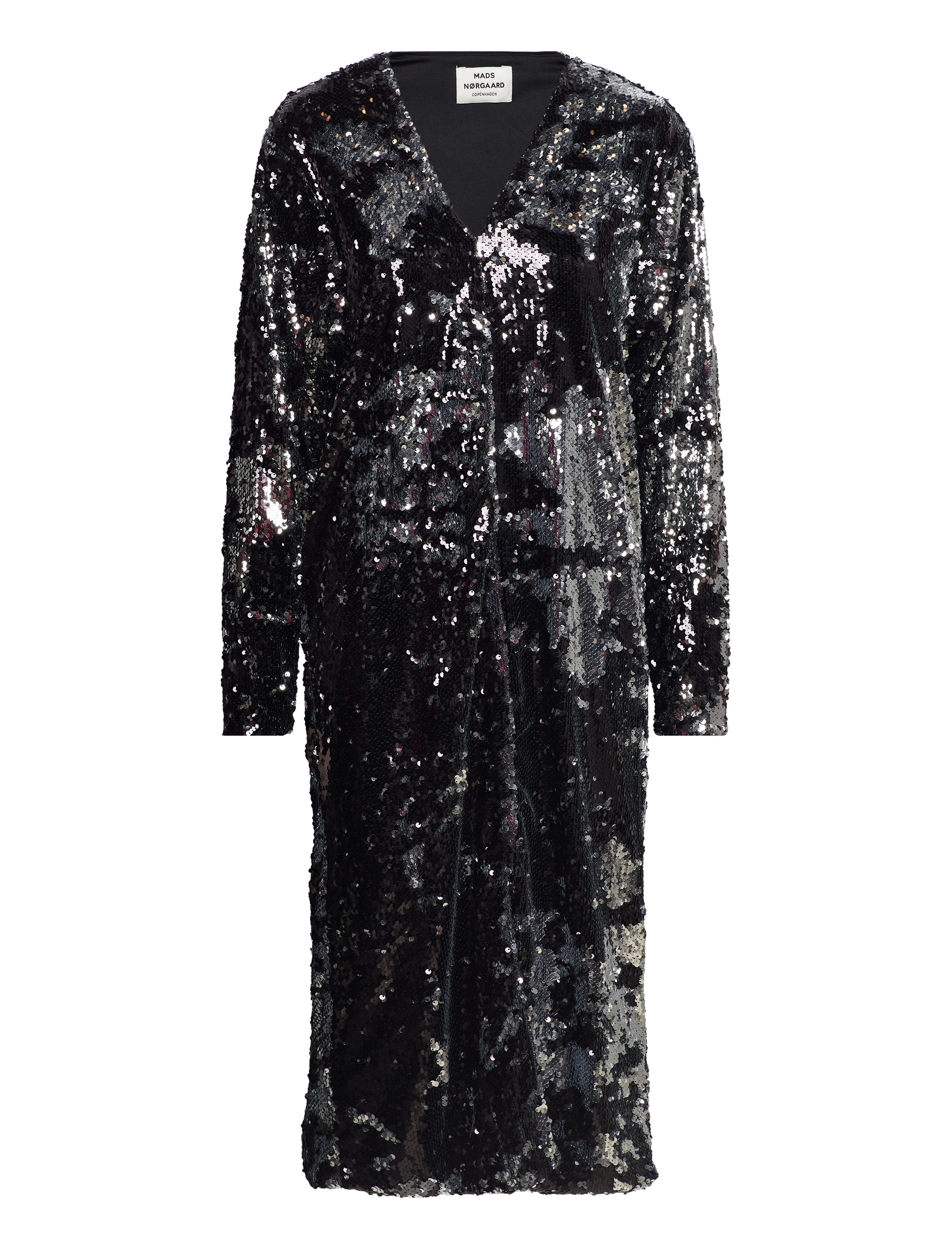 Mads Nørgaard Neo Sequins Phalia Dress - Klänningar - BLACK/SILVER / black