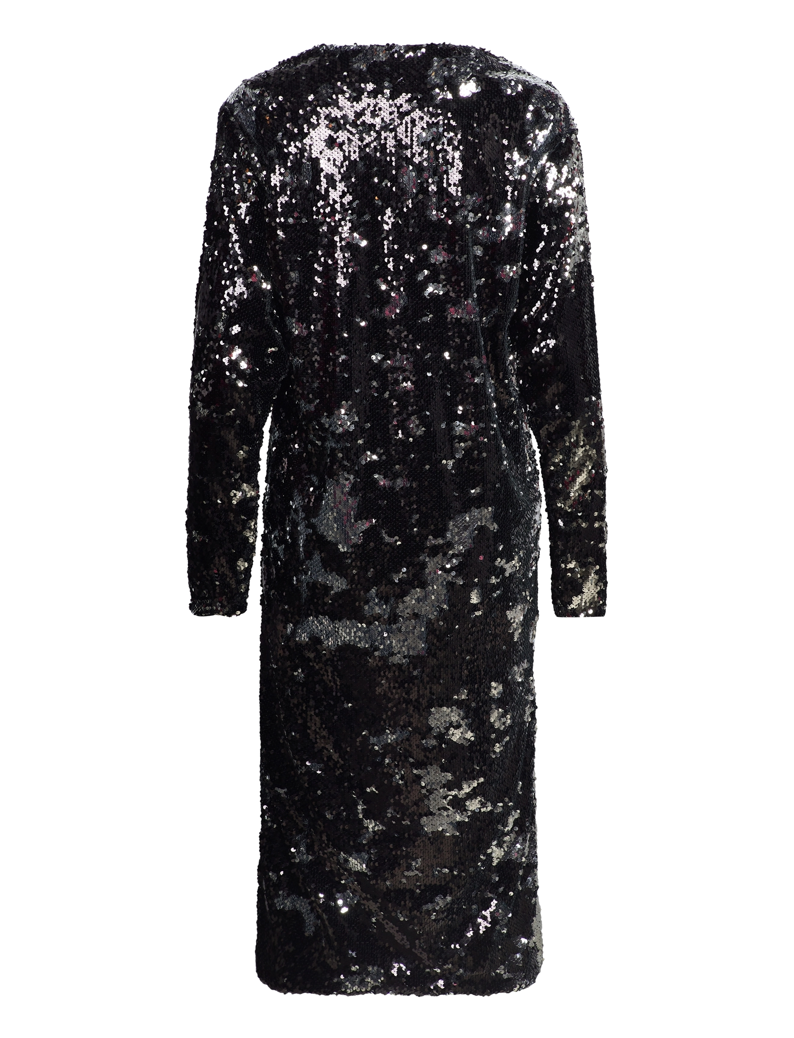 Mads Nørgaard - Neo Sequins Phalia Dress - pailletkjoler - black/silver - 1