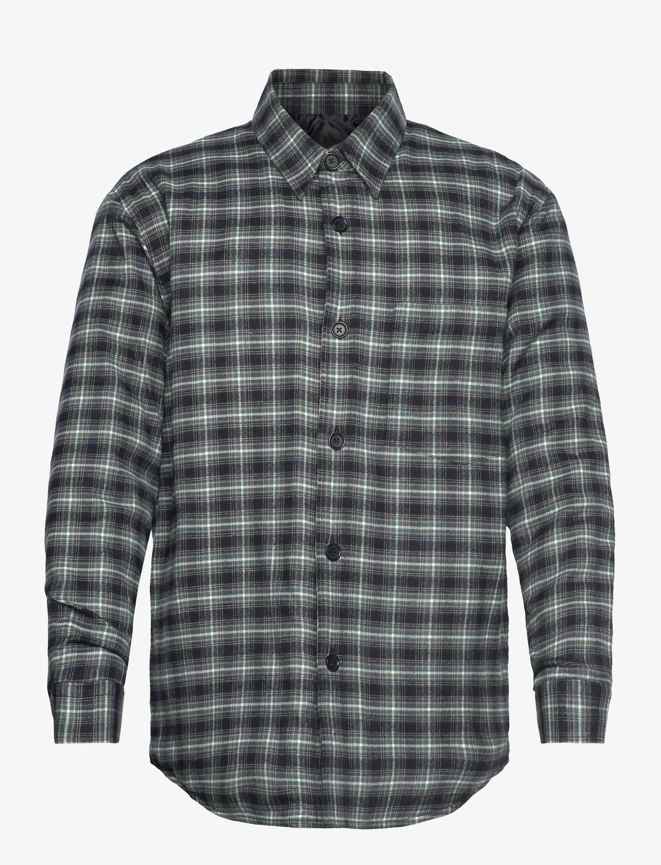 Mads Nørgaard - Cotton Flan Jonas Padded Shirt - ternede skjorter - magical forest check - 0