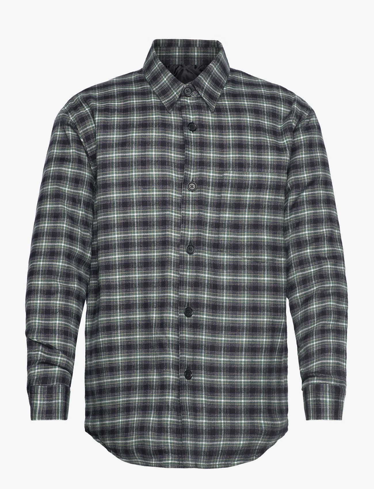 Mads Nørgaard - Cotton Flan Jonas Padded Shirt - rutede skjorter - magical forest check - 0