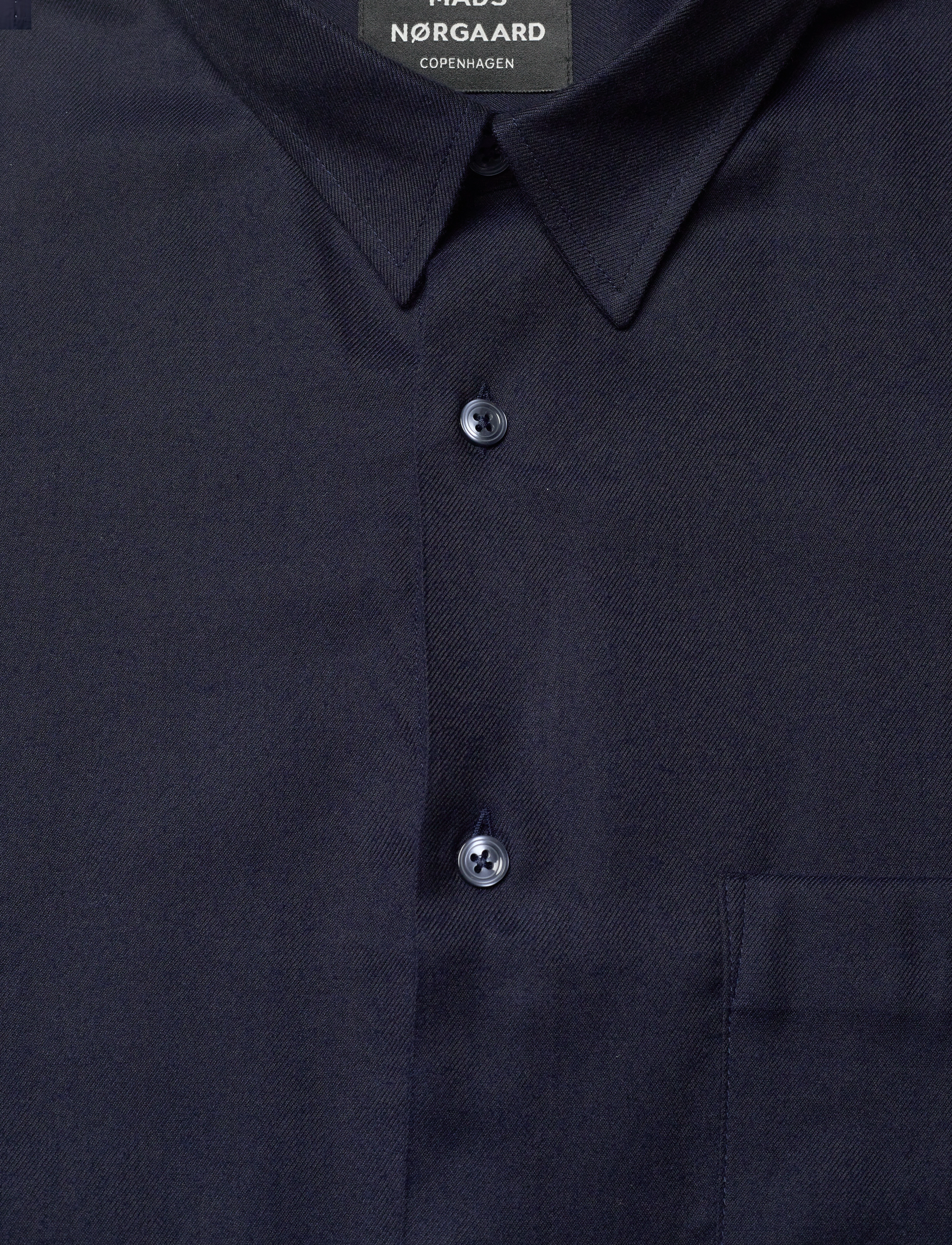 Mads Nørgaard - Cotton Flan Sune Shirt - sky captain - 2