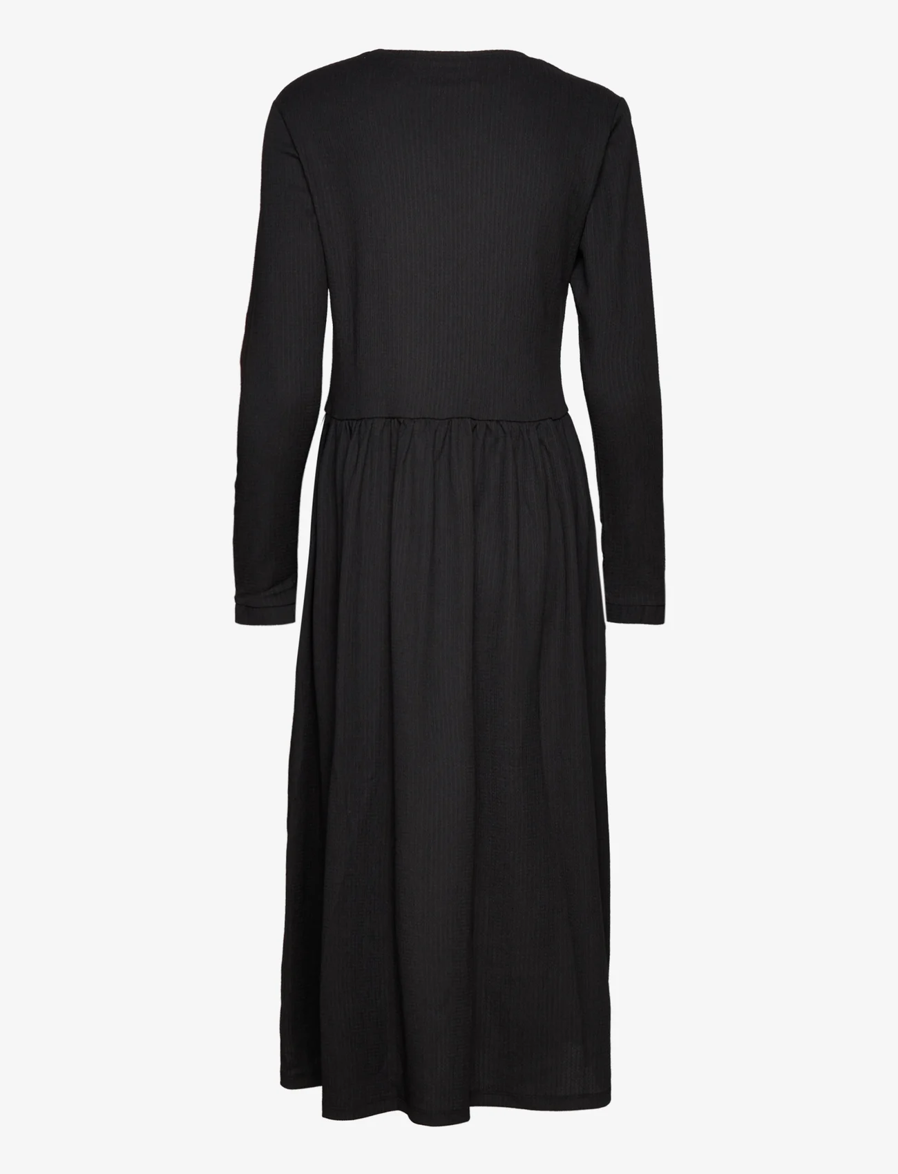 Mads Nørgaard - Pollux Docca Dress - t-shirt jurken - black - 1