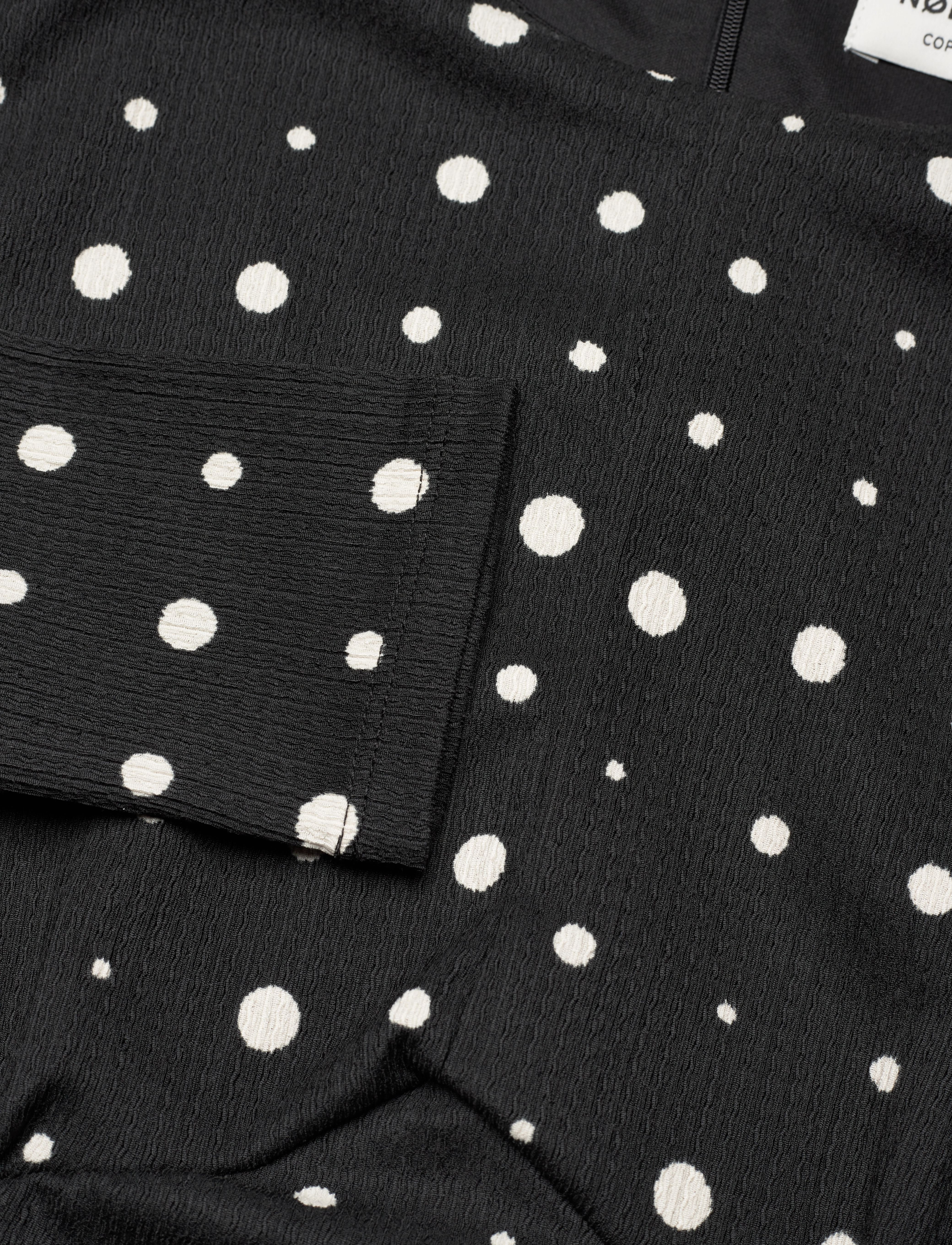Mads Nørgaard - Pollux Amelia Dress AOP - stramme kjoler - mini dot play aop/black - 2