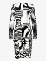 Mads Nørgaard - Pollux Amelia Dress AOP - vakarėlių drabužiai išparduotuvių kainomis - stripe play aop/black - 1
