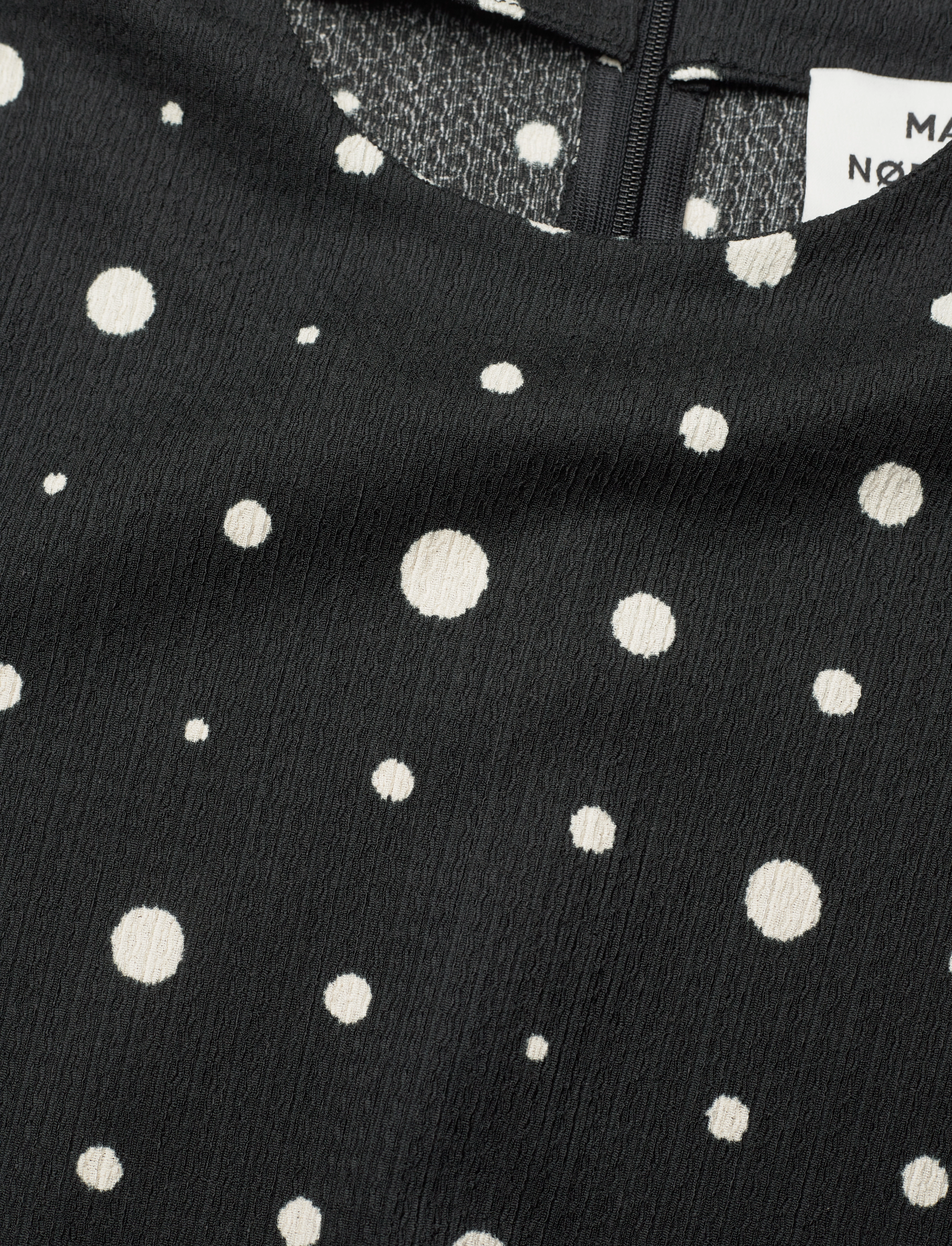 Mads Nørgaard - Pollux Beatriz Dress AOP - midi kjoler - mini dot play aop/black - 2