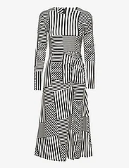 Mads Nørgaard - Pollux Beatriz Dress AOP - midikleider - stripe play aop/black - 0