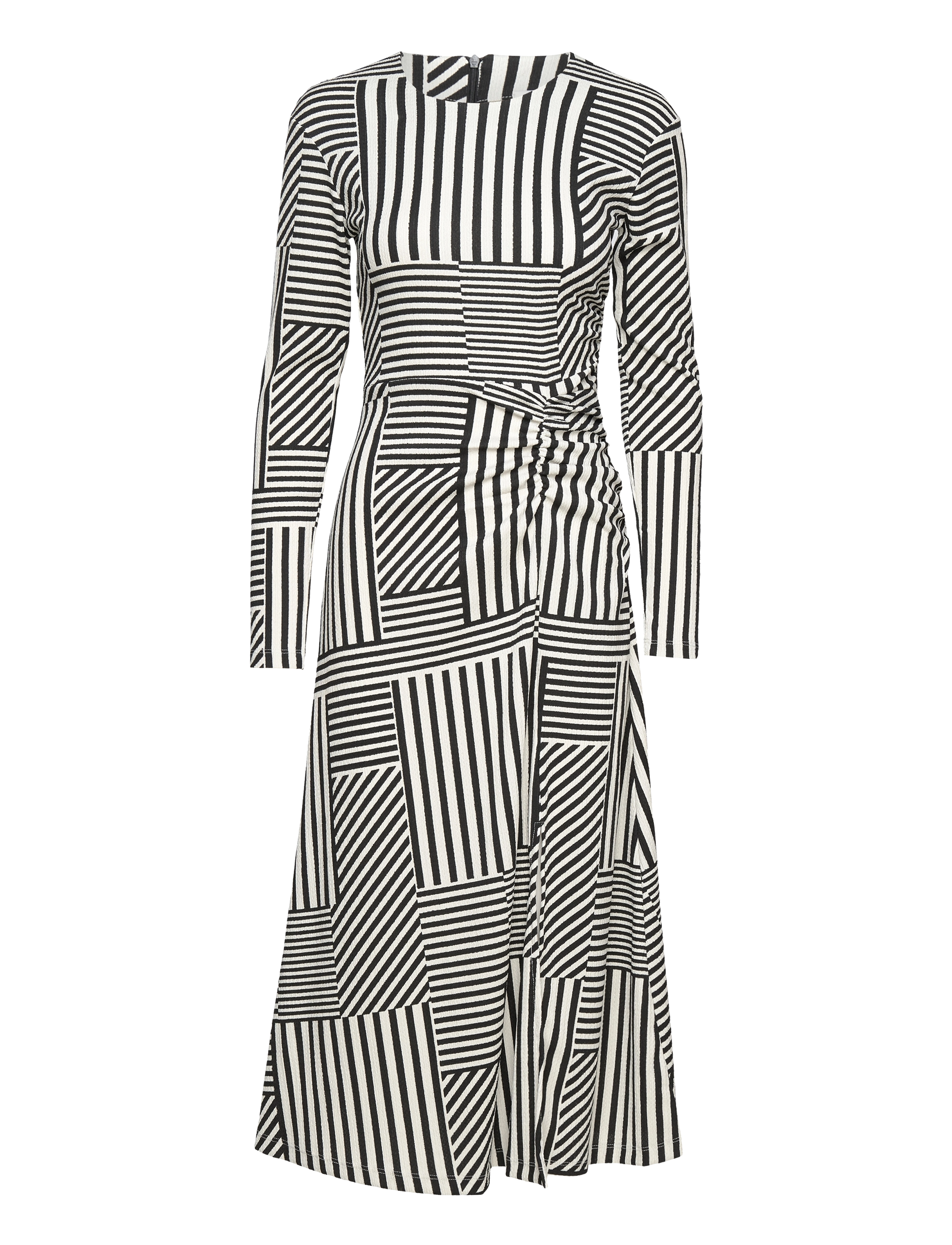 Mads Nørgaard Pollux Beatriz Dress AOP - Kleidid - STRIPE PLAY AOP/BLACK / multi