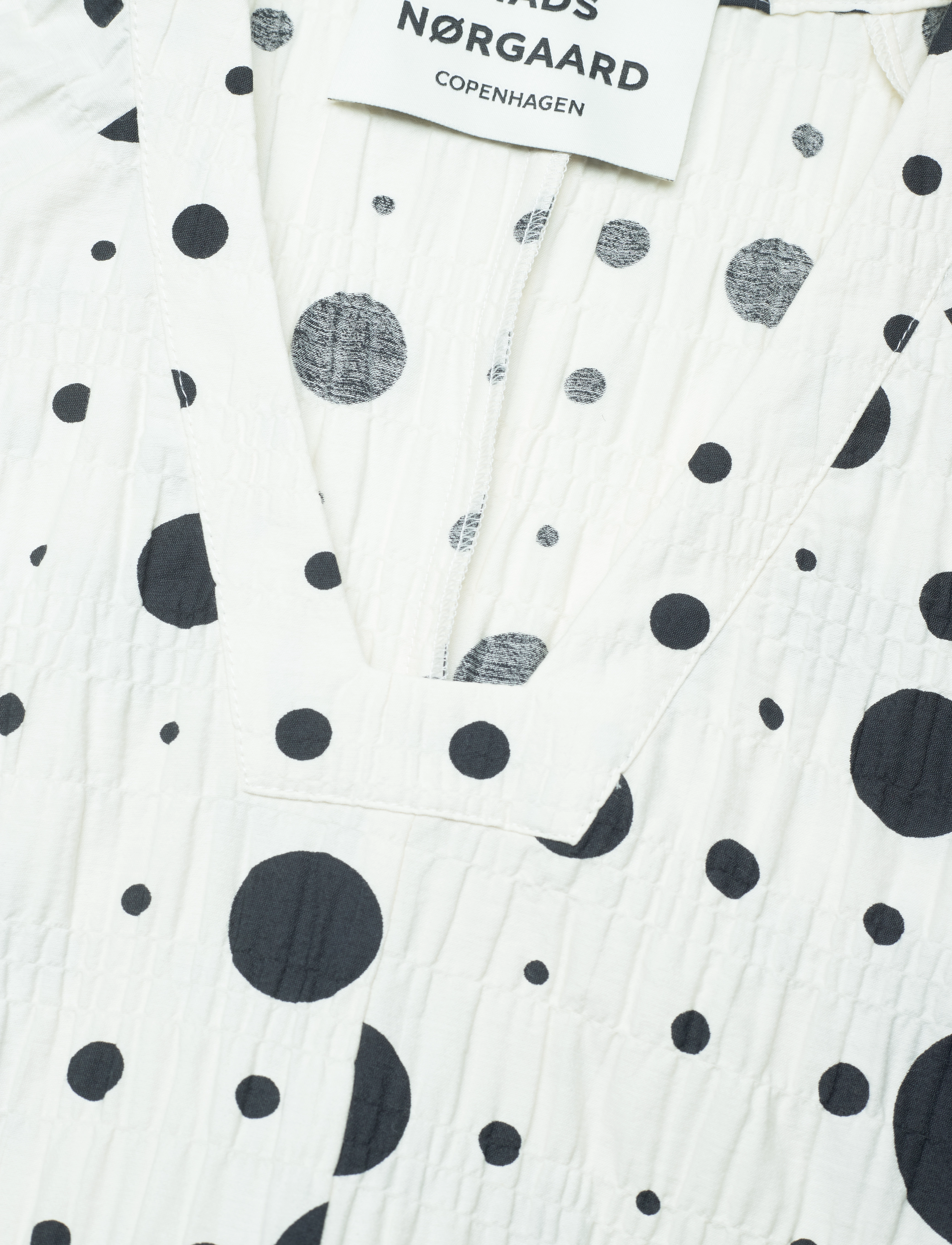 Mads Nørgaard - Chakra Trish Dress AOP - dot play aop/vanilla ice - 2