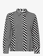 Mix Stripe Nollie Shirt - BLACK/CLOUD DANCER