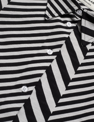 Mads Nørgaard - Mix Stripe Nollie Shirt - langärmlige hemden - black/cloud dancer - 2
