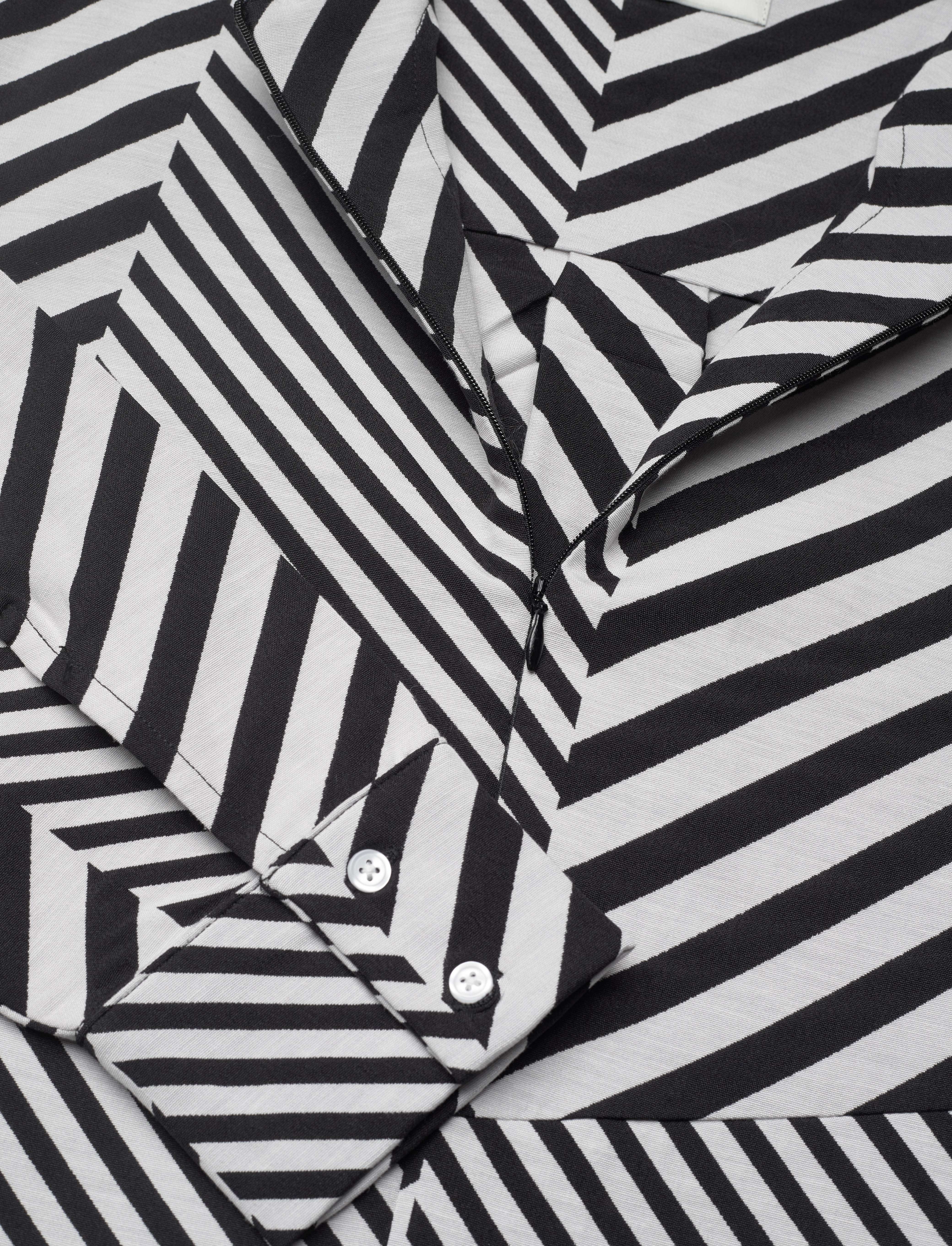 Mads Nørgaard - Mix Stripe Bailey Dress - midikleider - black/cloud dancer - 4