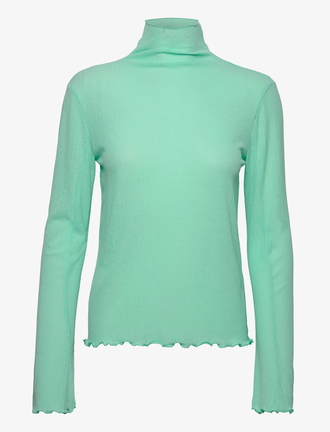 Mads Nørgaard - Cher Hartha Top - long-sleeved tops - cabbage - 0