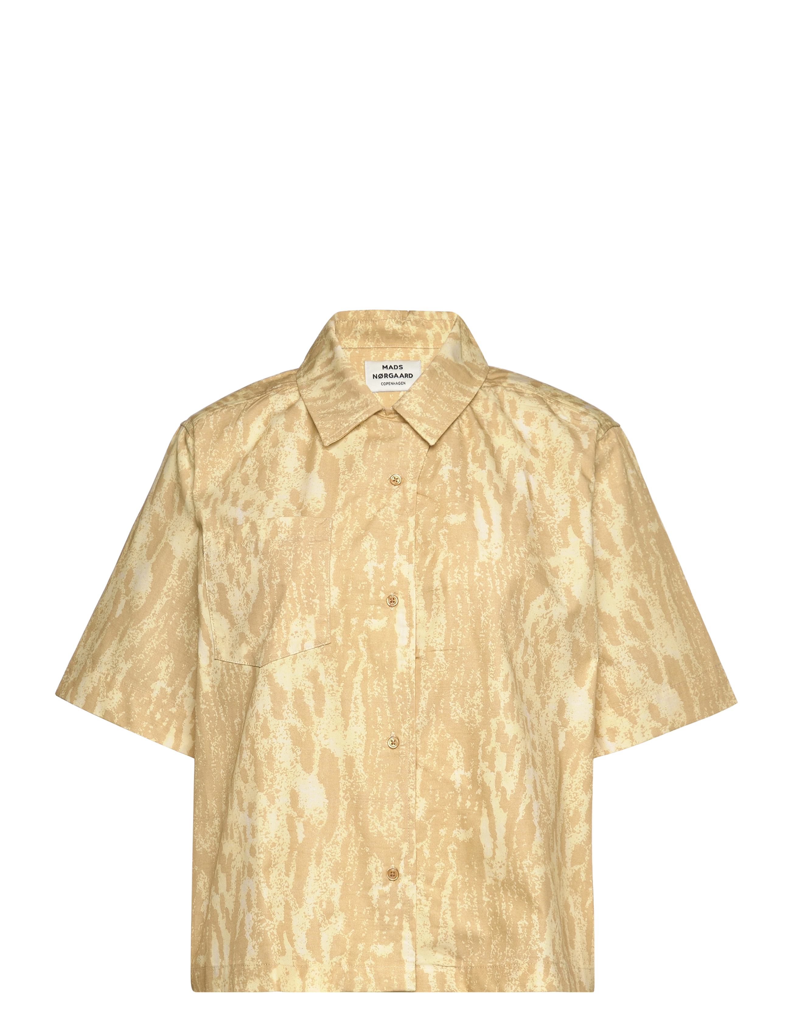 Mads Nørgaard Popla Lorel Shirt AOP - Kläder - NEO ANIMAL AOP/SOUTHERN MOSS / beige