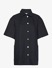 Mads Nørgaard - Heavy Twill Jodi Shirt - kortärmade skjortor - deep well - 0