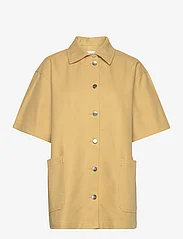 Mads Nørgaard - Heavy Twill Jodi Shirt - kortermede skjorter - southern moss - 0