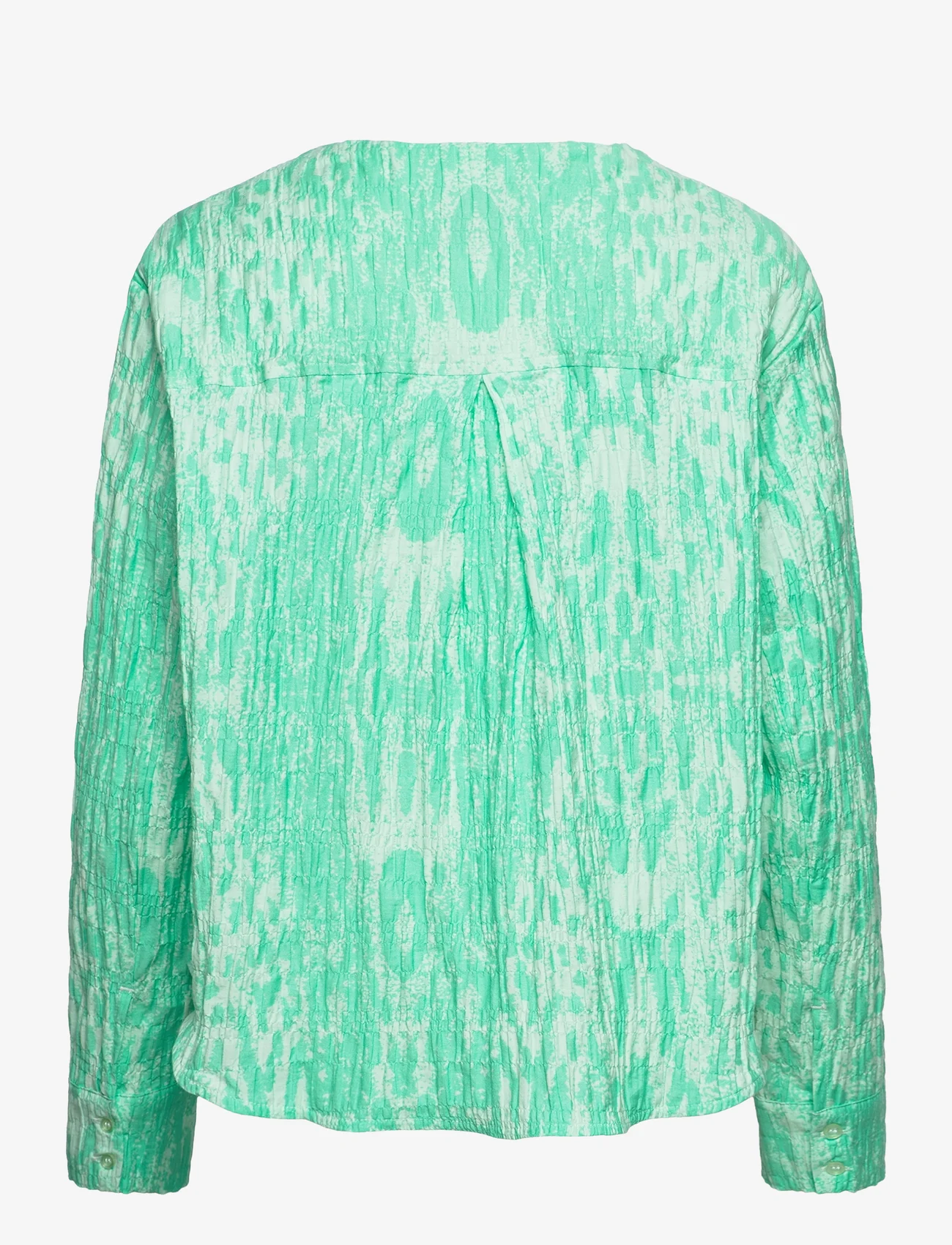 Mads Nørgaard - Chakra Fleur Shirt AOP - långärmade skjortor - neo animal aop/cabbage - 1