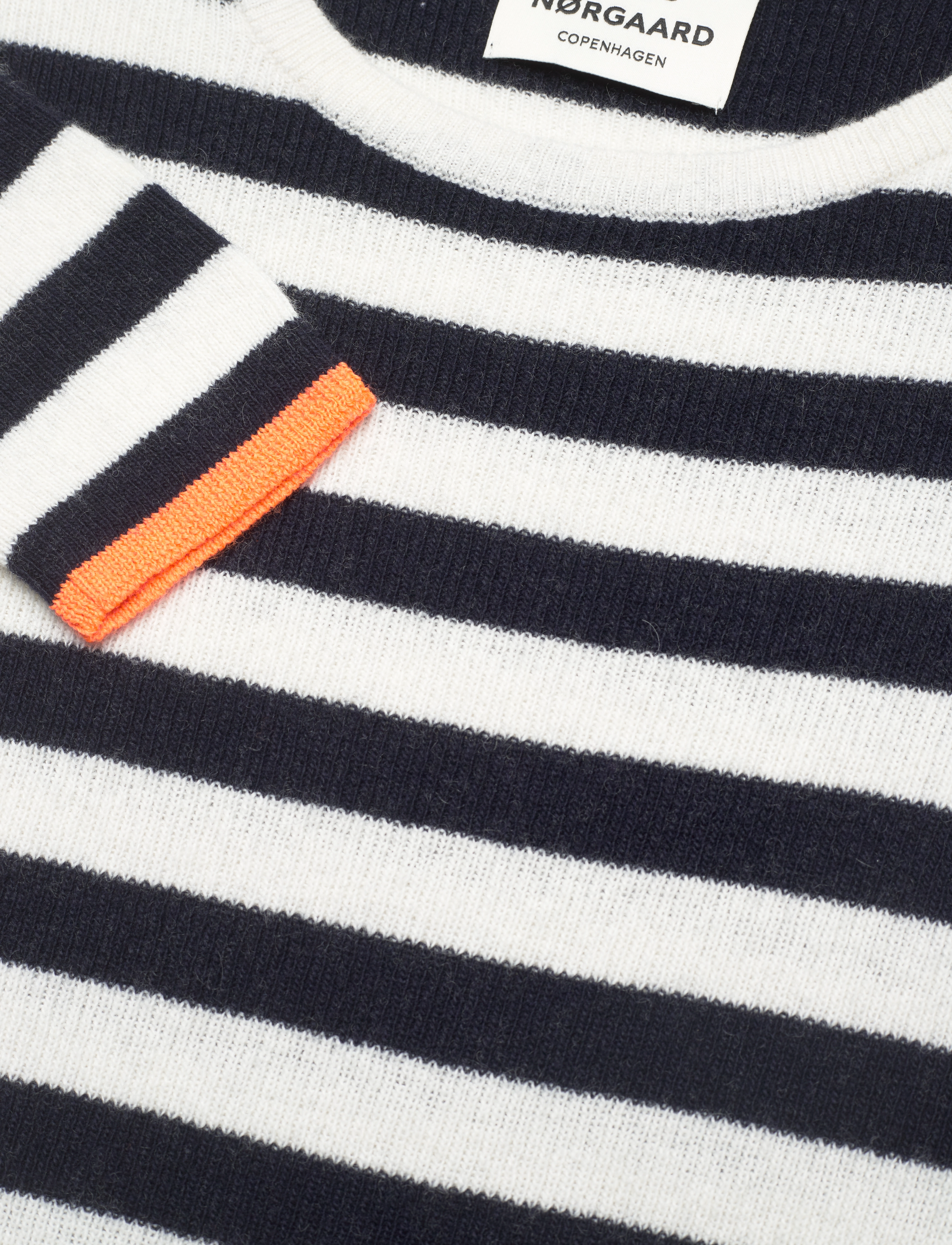 Mads Nørgaard - Cosy Rib Sail Sweater - deep well/vanilla ice - 2