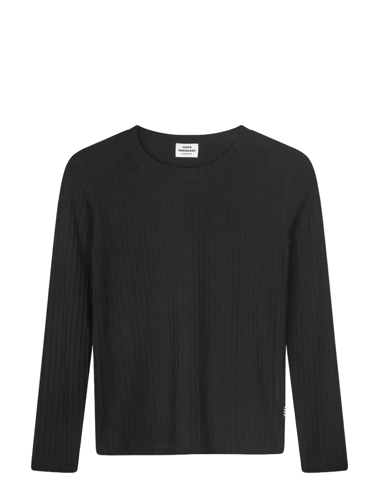 Mads Nørgaard 5X5 Solid Talika Top, 140, Black, T-Shirts & Toppe > Langærmede, Dame