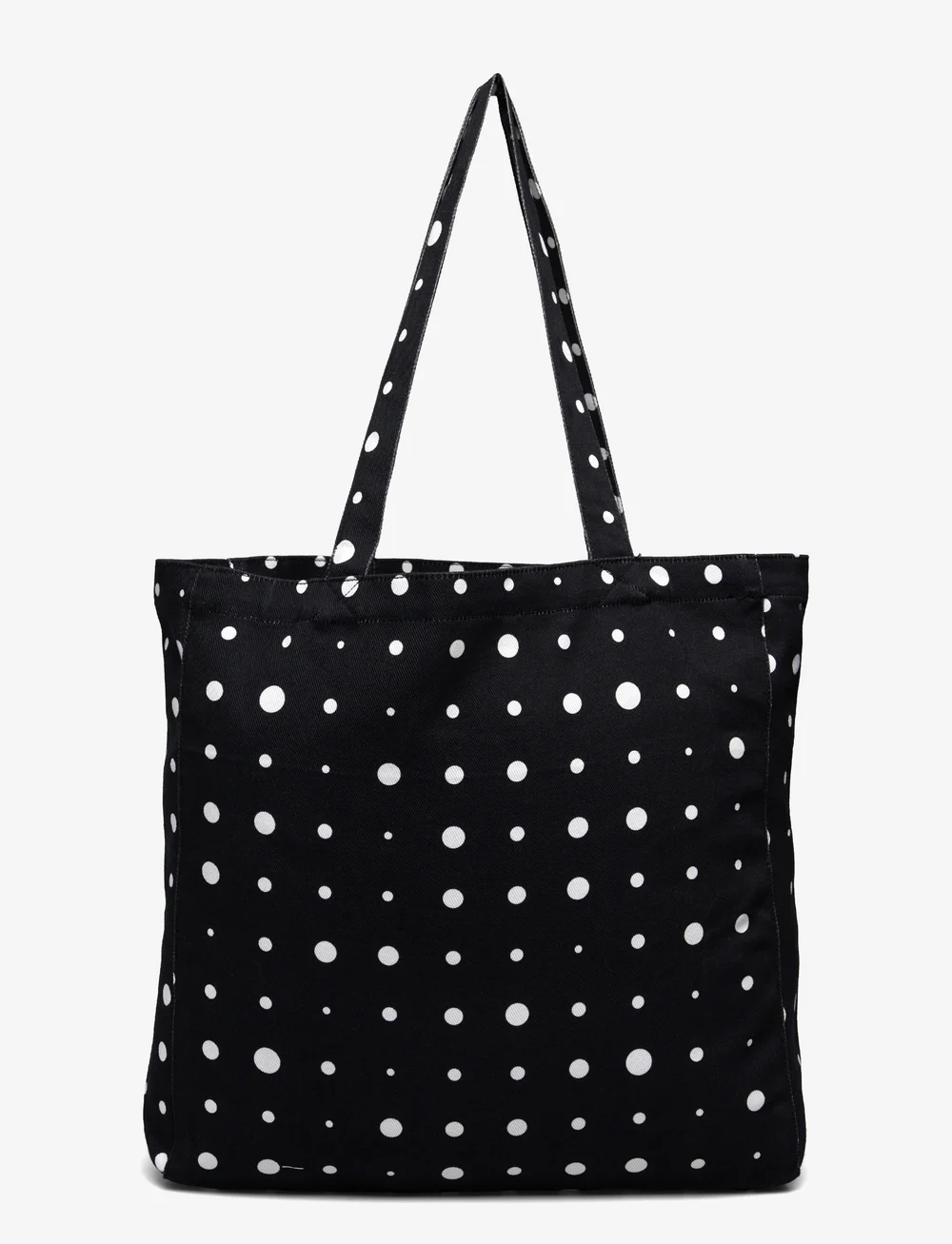 Black and white polka dot tote bag hotsell