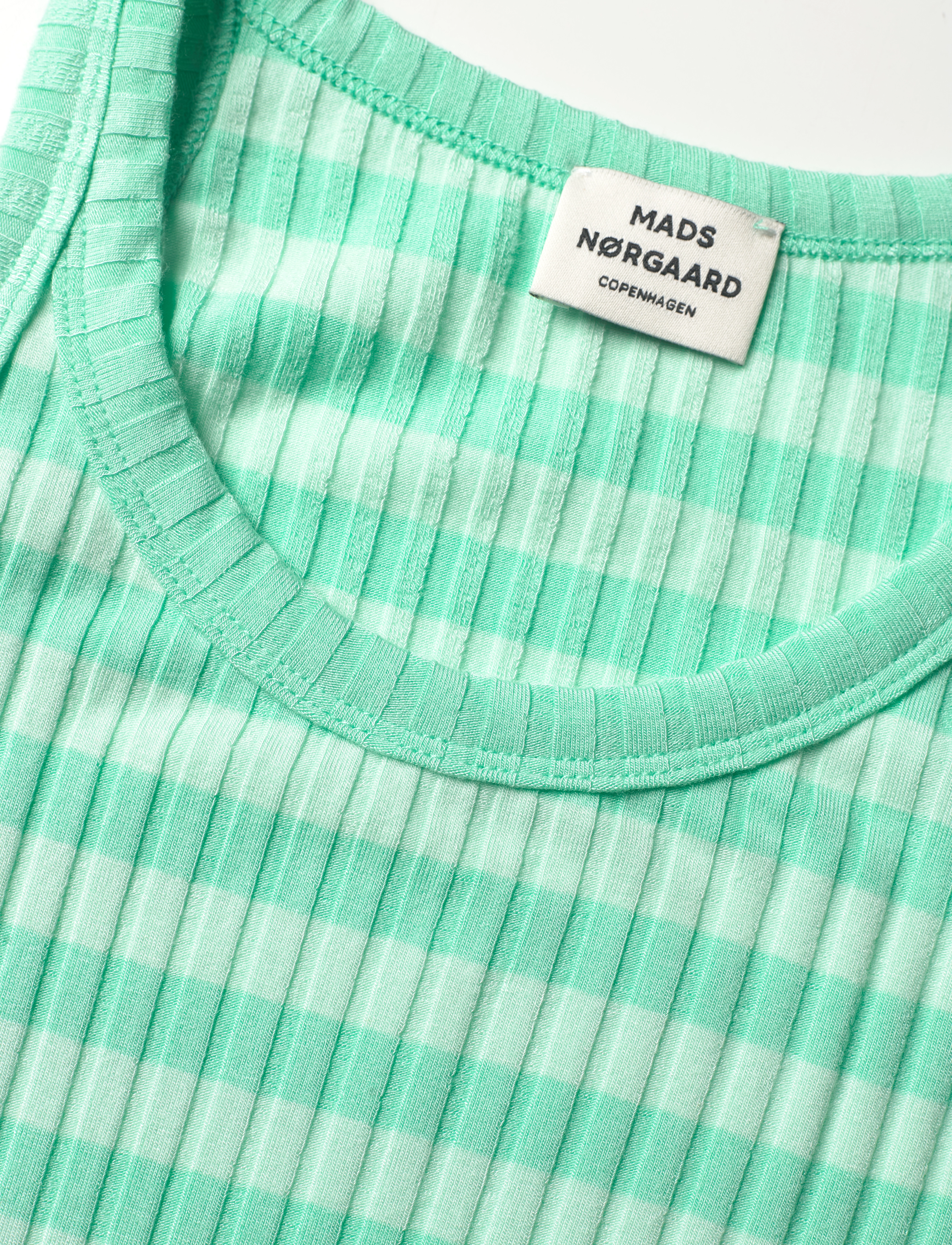 Mads Nørgaard - 5x5 Stripe Carinila Top - 5x5 stripe/cabbage - 2