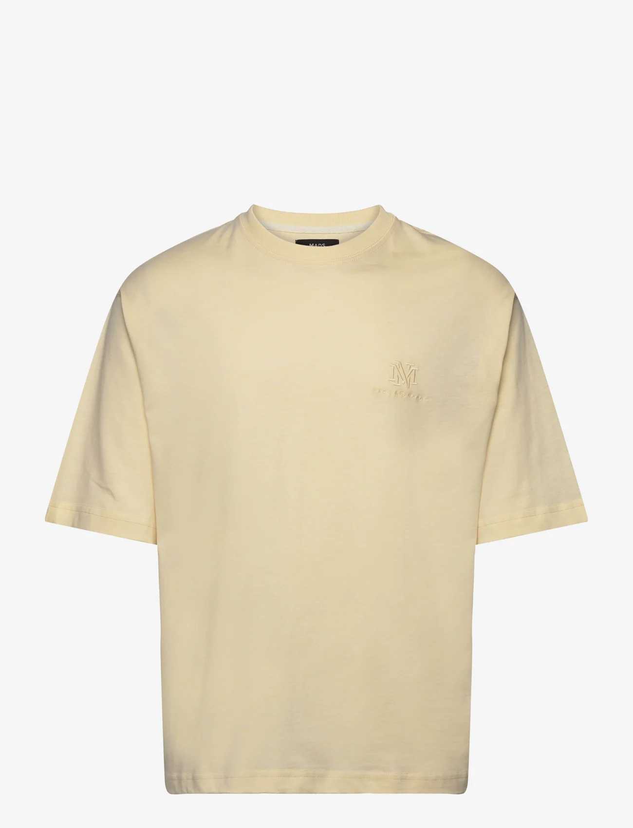 Mads Nørgaard - Heavy Dye Tony Tee - t-shirts - vanilla custard - 0