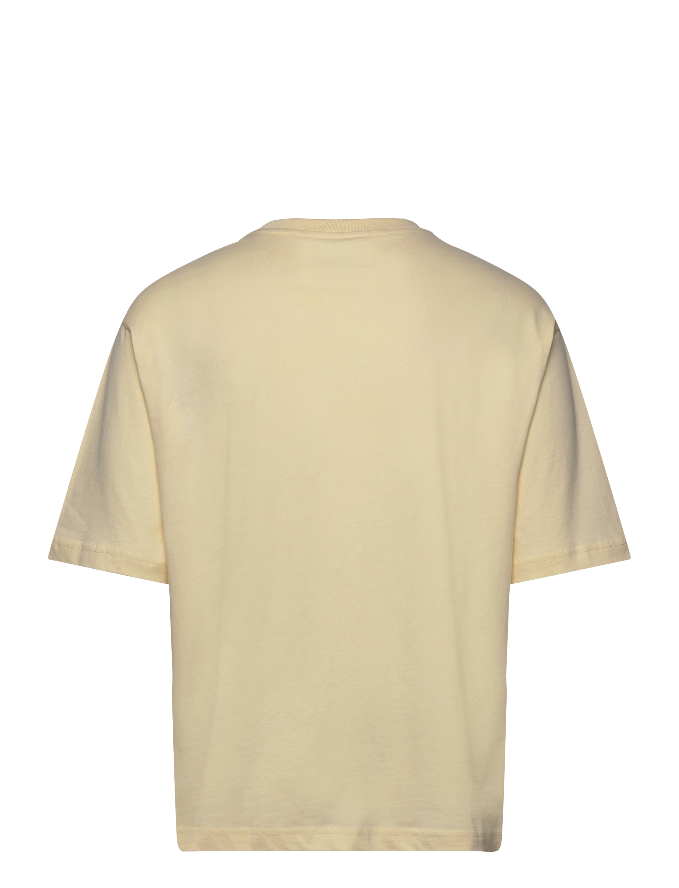 Mads Nørgaard - Heavy Dye Tony Tee - vanilla custard - 1