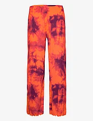 Mads Nørgaard - Cher Jena Pants AOP - straight leg hosen - tie dye aop/orange clown fish - 0