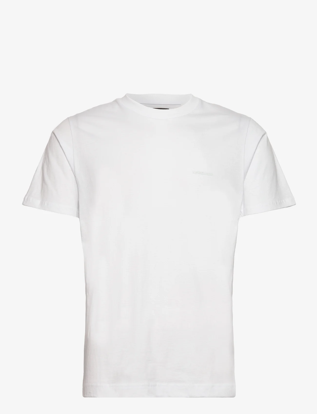 Mads Nørgaard - Organic Twin Akio Tee - laisvalaikio marškinėliai - white - 0