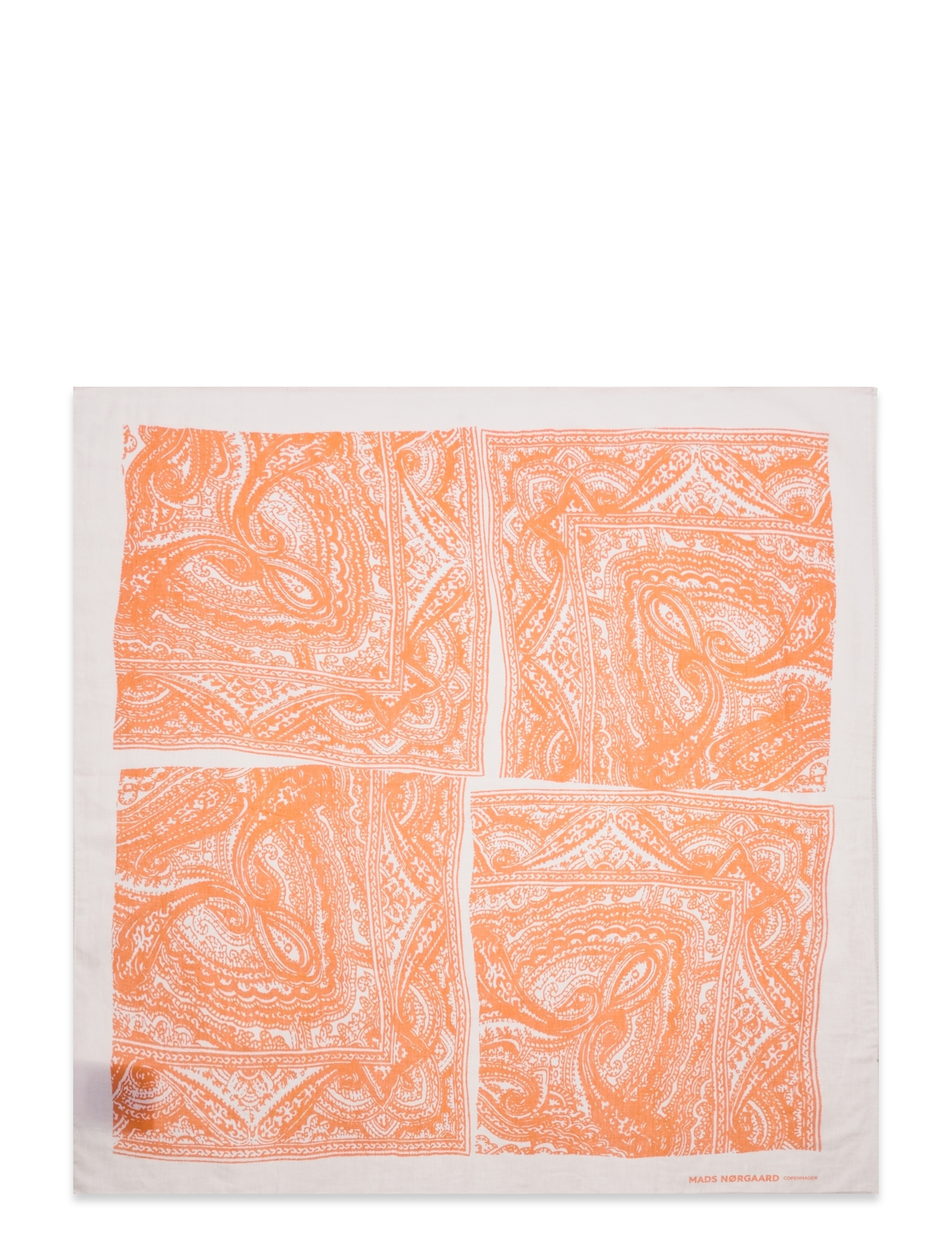 Mads Nørgaard - Soft Cotton Self Scarf - paisley aop/puffin's bill - 1