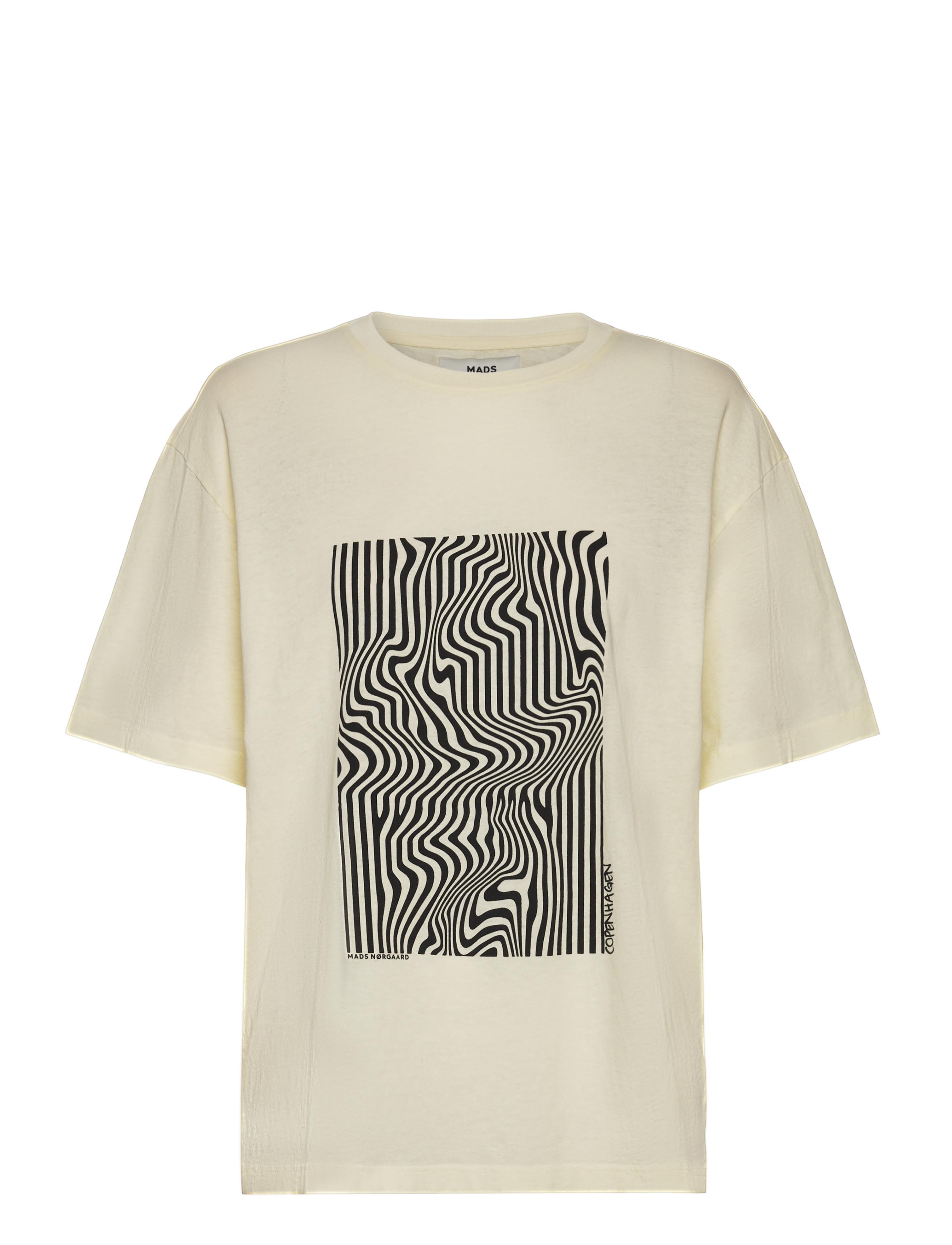 Mads Nørgaard - Washed Jersey Dassel Tee - vanilla ice - 0