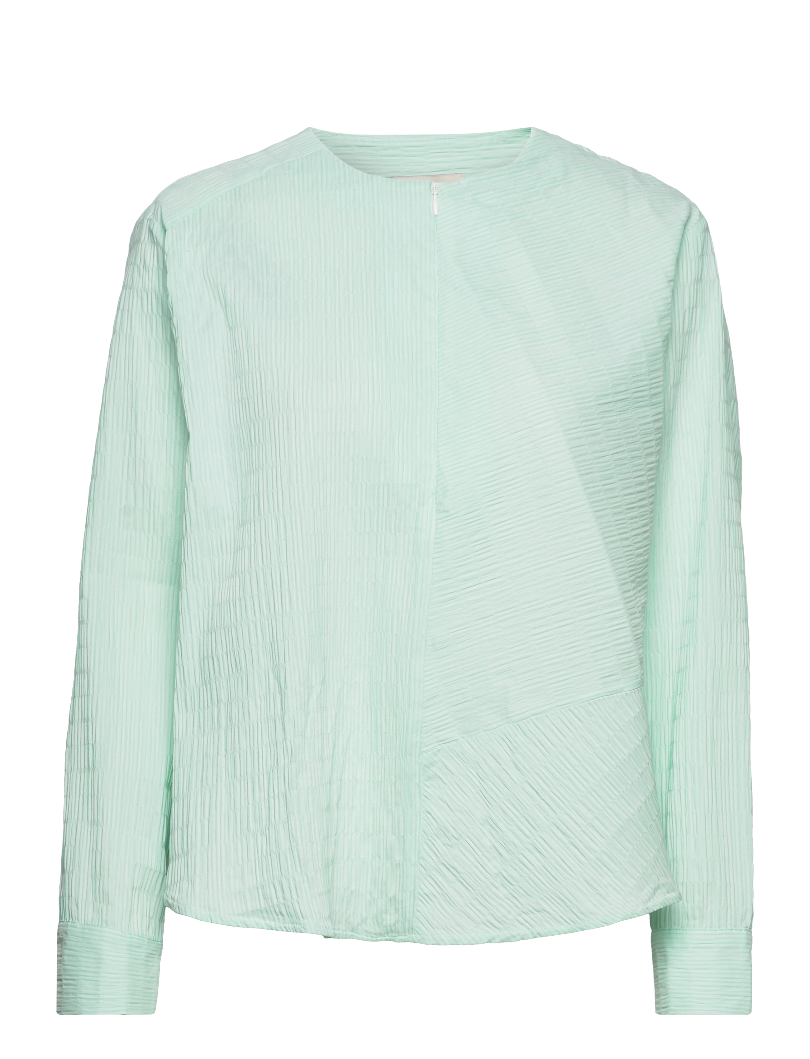 Mads Nørgaard Crinckle Pop Fleur Shirt - Kläder - CABBAGE/HONEYDEW / green