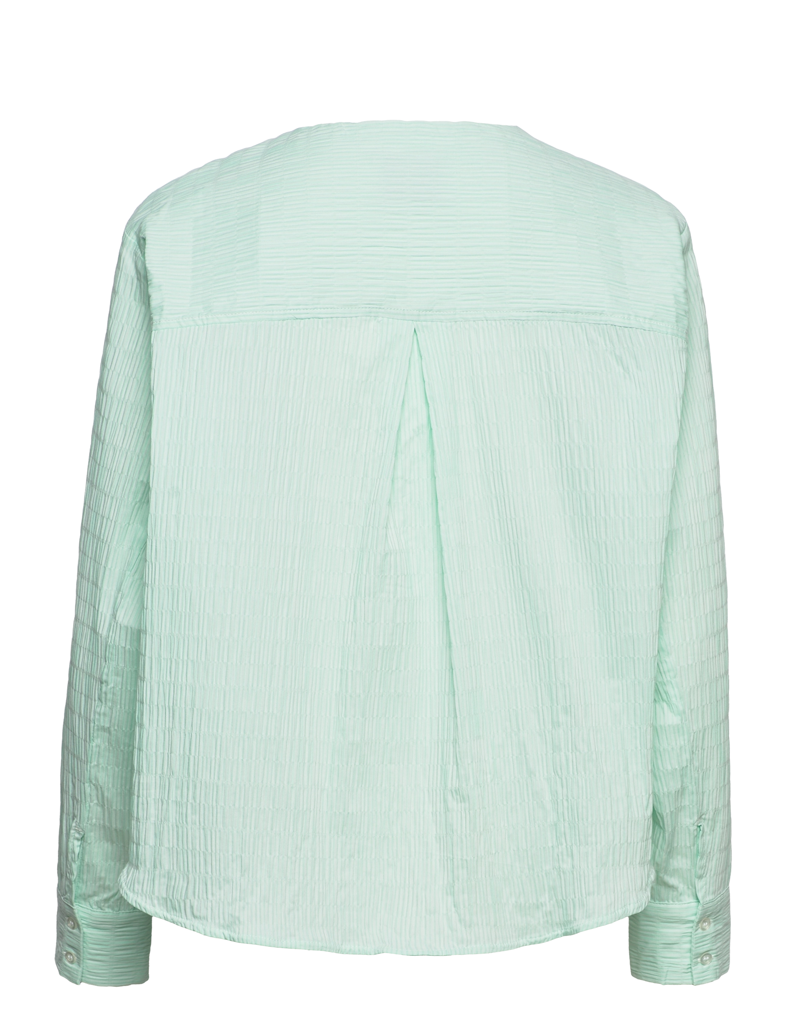 Mads Nørgaard - Crinckle Pop Fleur Shirt - langærmede skjorter - cabbage/honeydew - 1