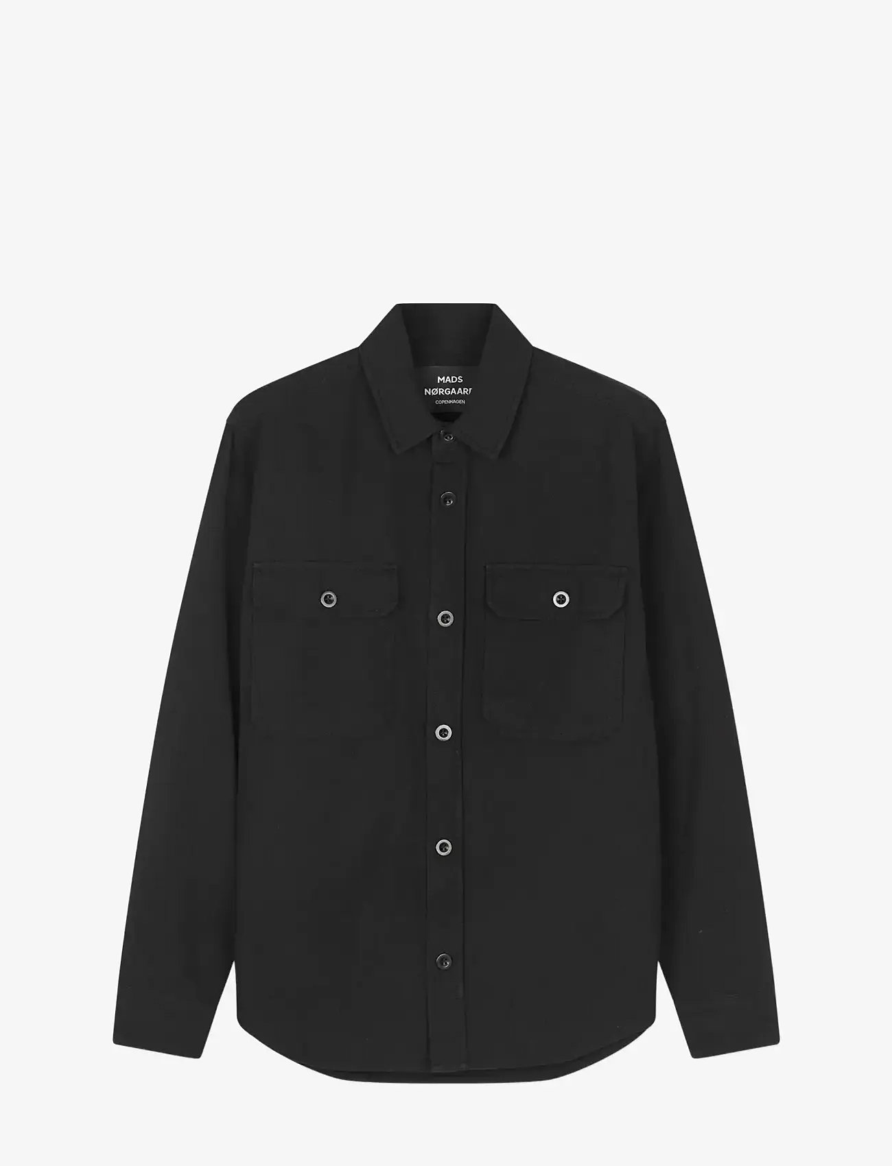 Mads Nørgaard - Dyed Canvas Skyler Shirt FAV - casual hemden - black - 1