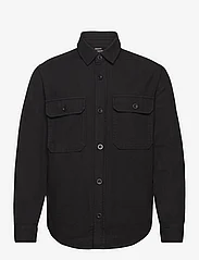 Mads Nørgaard - Dyed Canvas Skyler Shirt - nordisk stil - black - 0